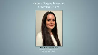 Match Day 2026 Vascular Surgery Integrated Categorical Intern 