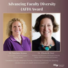 Dr. Roman receives Advancing Faculty Diversity Award